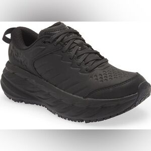 Hoka One One Bondi SR Nurse Work Shoes Slip Resistant Black Womens 7.5D